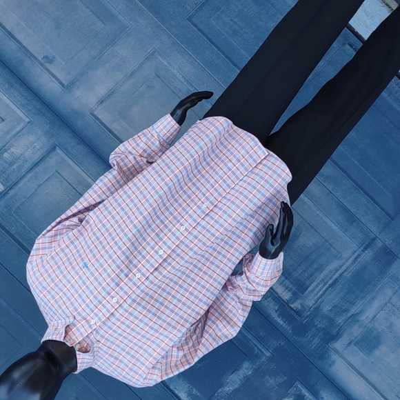 BROOKS BROTHERS 1818 MEN'S MONOGRAMMED PLAID LUXURY SHIRT - Picture 16 of 17